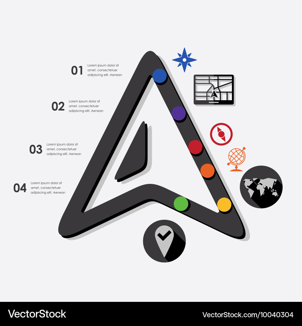 Navigation infographic Vector Image