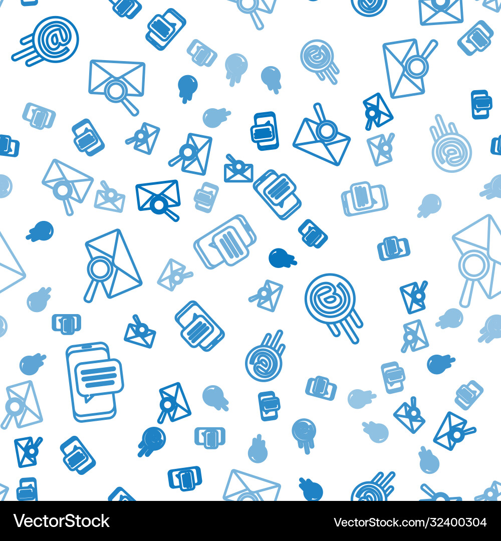 Set line chat messages notification on phone mail Set line chat messages notification on phone mail vector image