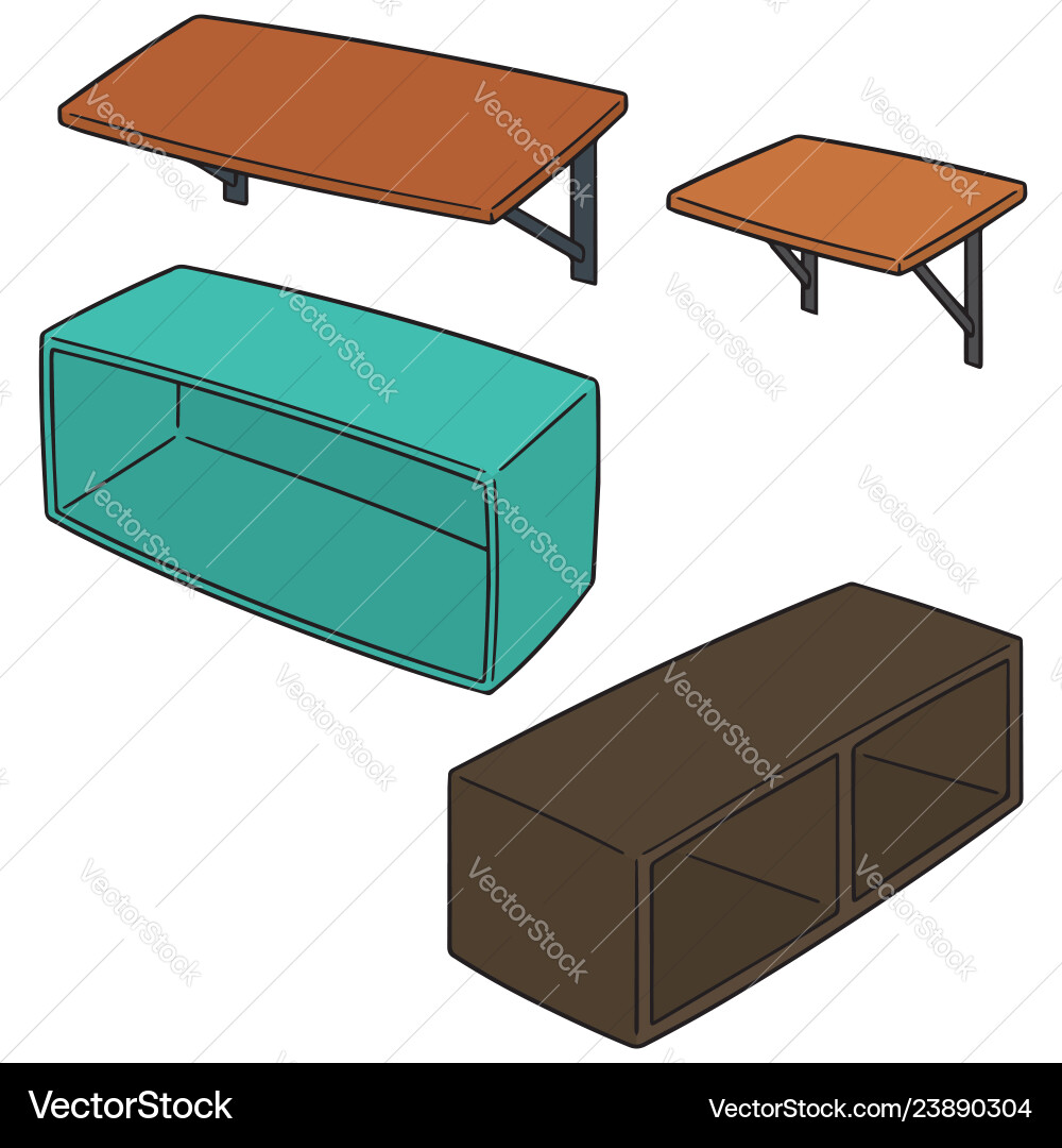 Set of shelf Set of shelf vector image
