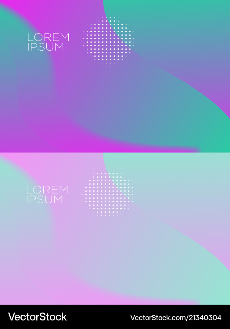 Smooth abstract colorful backgrounds set - eps10 Vector Image