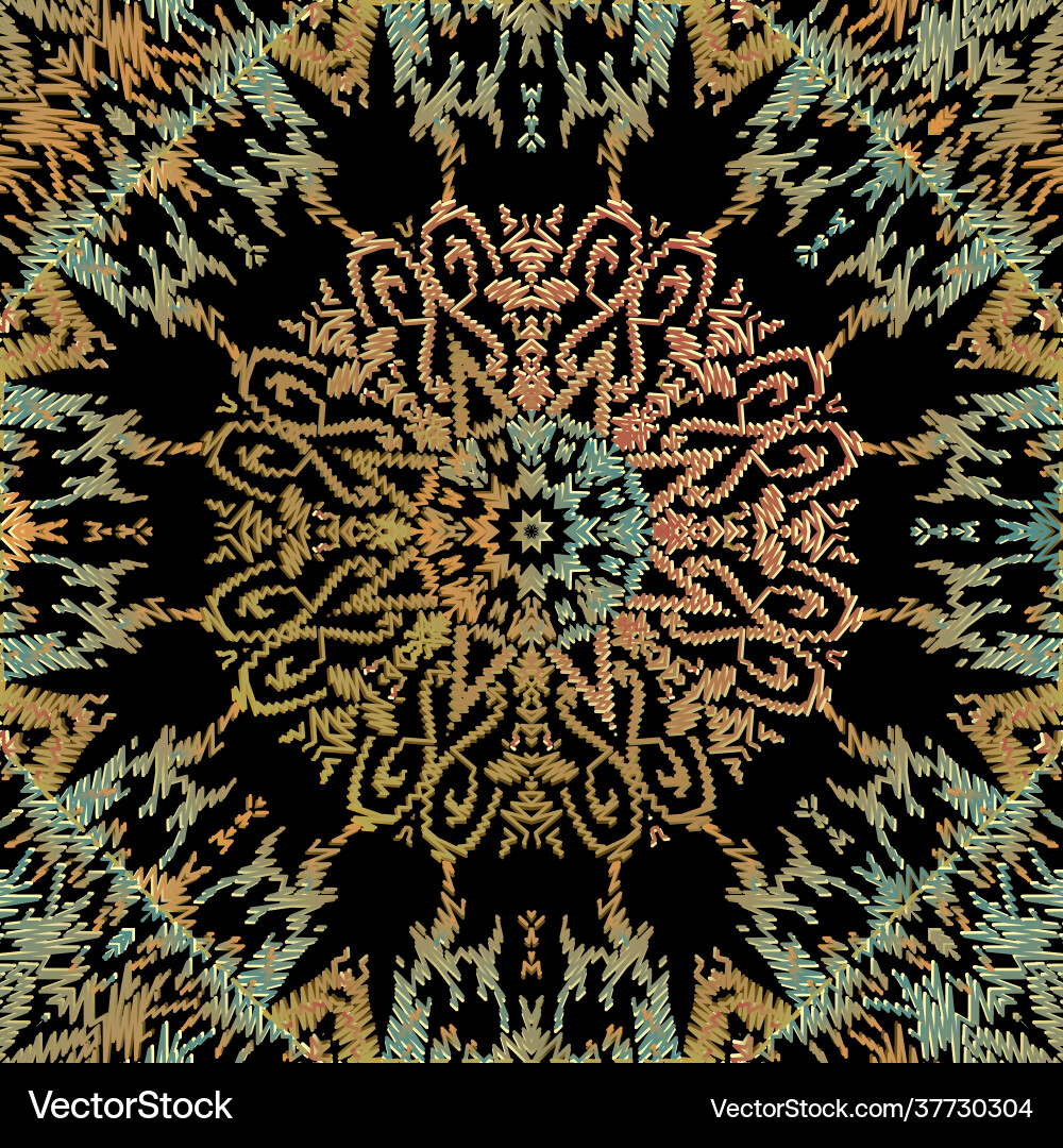 Tapestry seamless pattern ornamental textured Tapestry seamless pattern ornamental textured vector image
