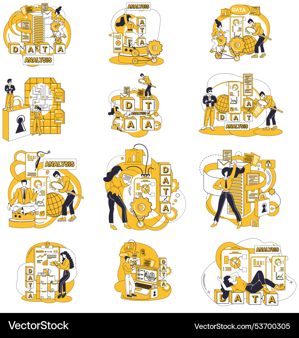 Big data processing alchemy information Vector Image