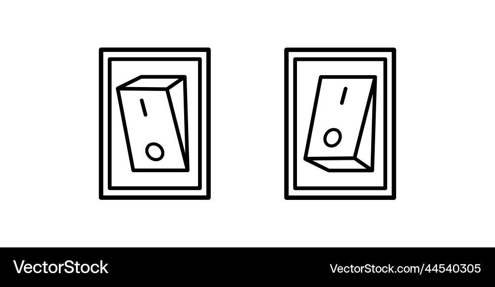 Electric Switch On Off Icon vector image