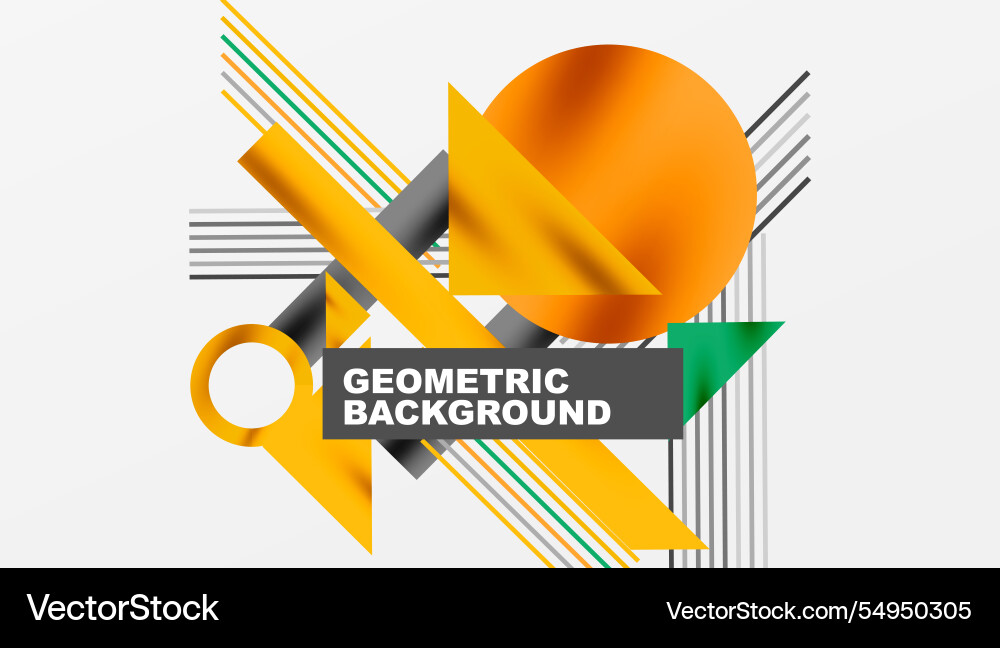 Geometric background showcasing sharp lines Vector Image