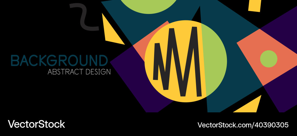 Geometric Blocks & Lines Background vector image