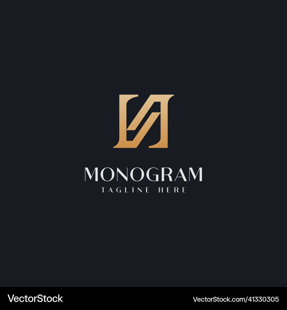 Initial n monogram logo template based Initial n monogram logo template based vector image