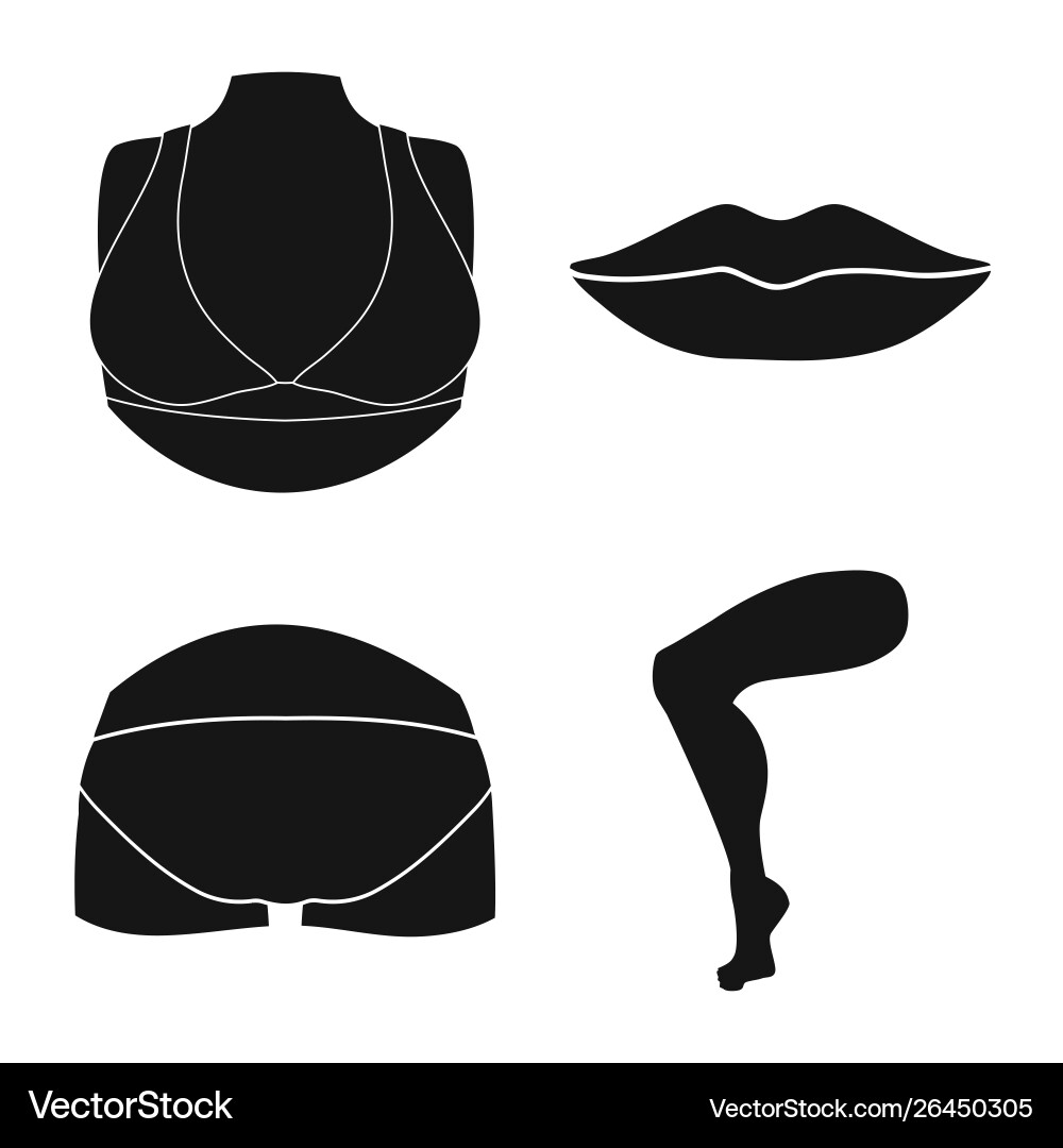 Isolated object body and part symbol Isolated object body and part symbol vector image