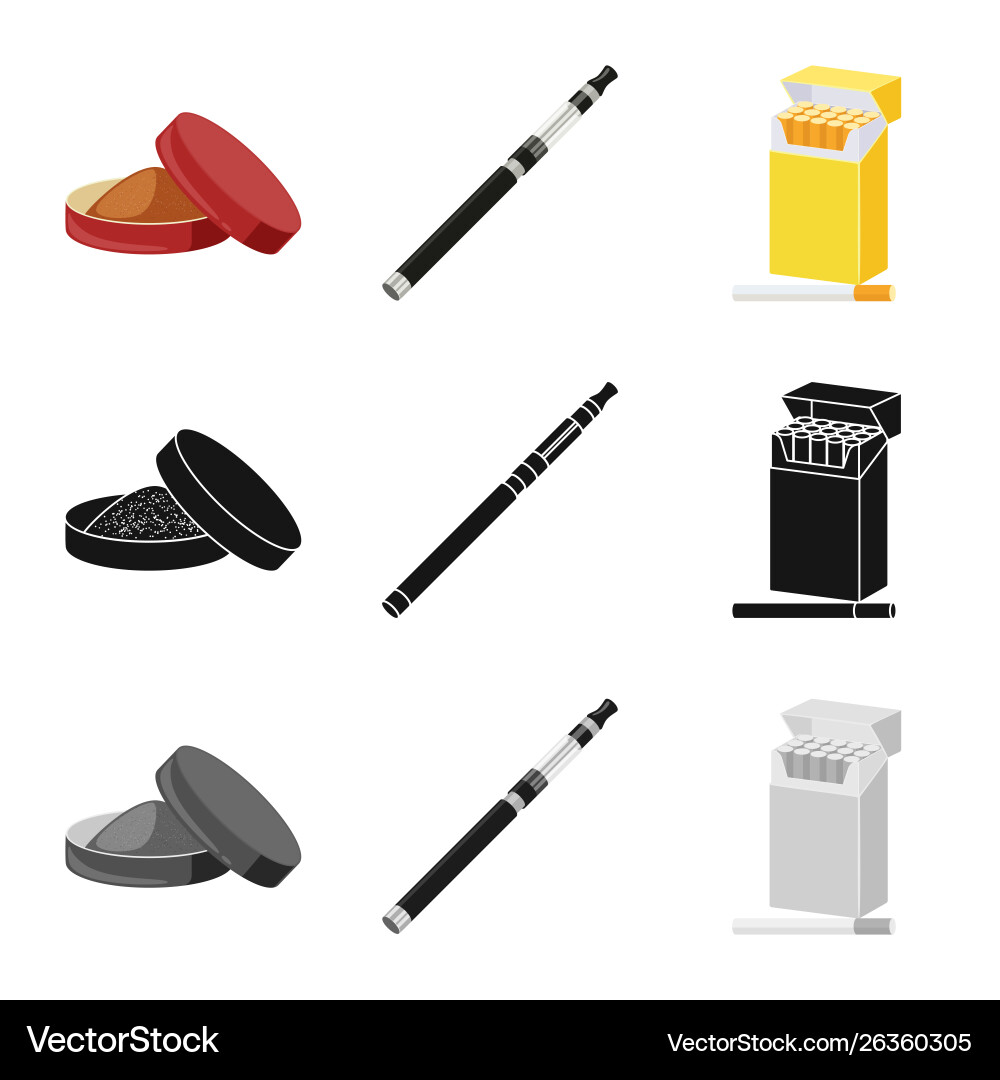 Isolated object refuse and stop sign set vector image