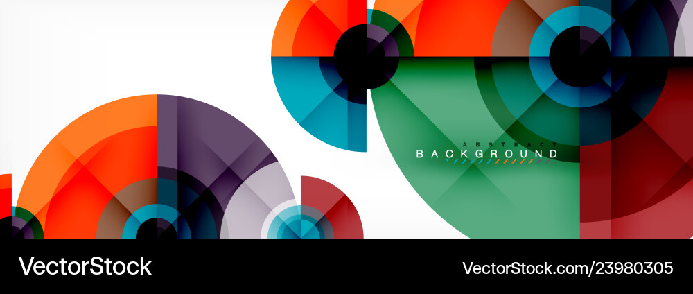 Round circles and triangles abstract background Round circles and triangles abstract background Vector Image
