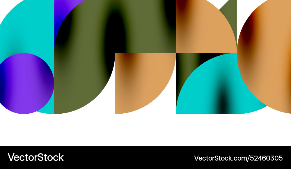 Shadow effect shiny circles and round triangles Vector Image