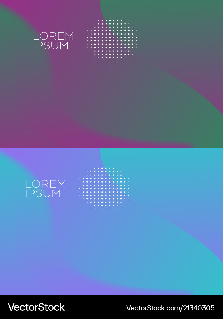 Smooth abstract colorful backgrounds set - eps10 vector image