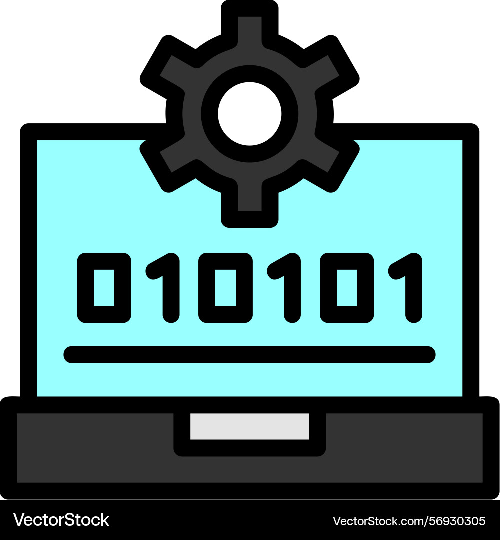 Swift skill line filled style icon design vector image