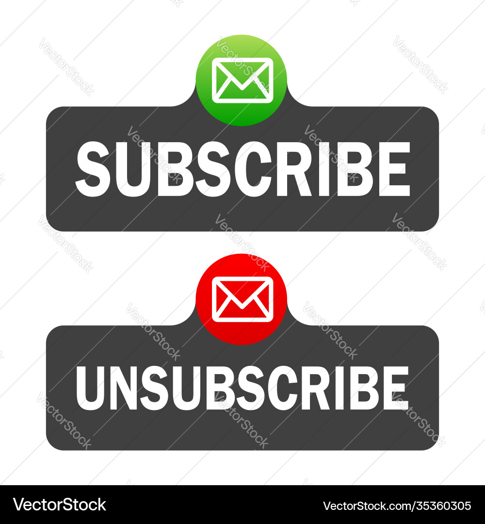 Text box and subscribe button template Text box and subscribe button template vector image