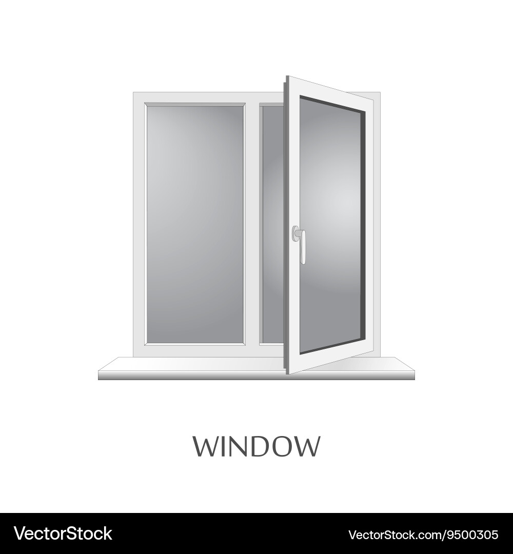 Window frame on background vector image