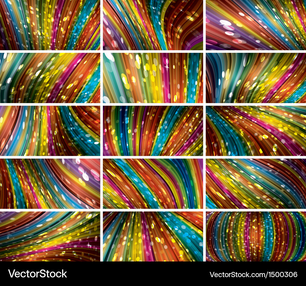 Abstract bokeh background set vector image