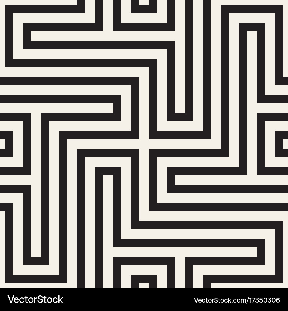 Abstract geometric pattern with stripes lines Vector Image