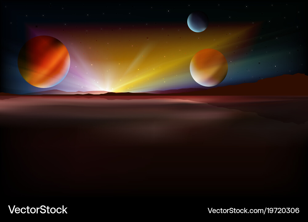 Abstract space background with stars Vector Image