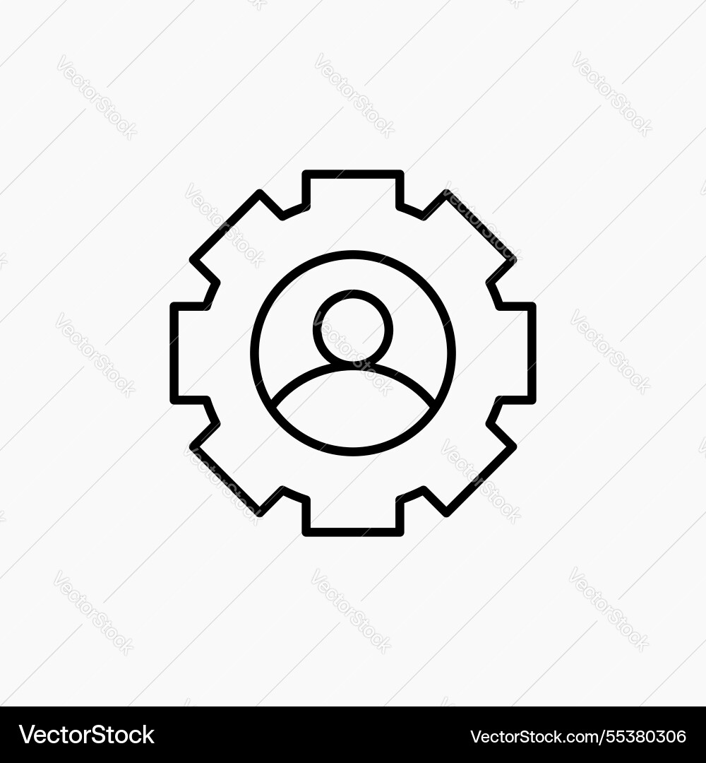 Account settings icon simple Vector Image