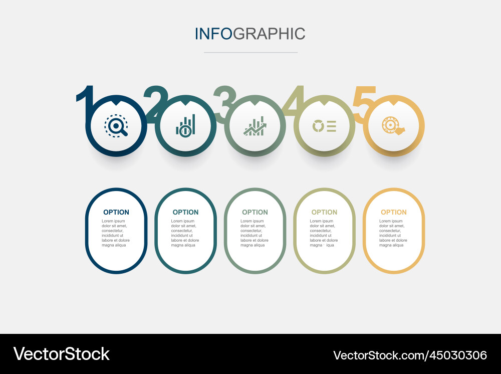 Analysedaten-Visualisierung lineare graphische Info vektorbild