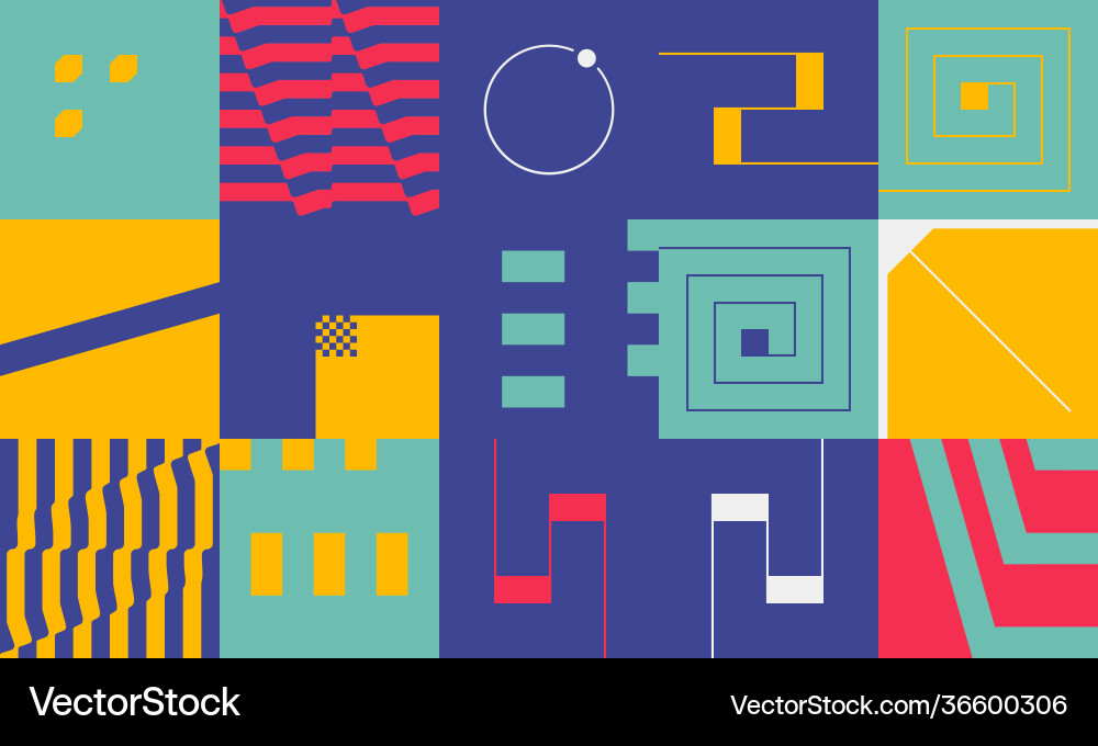 Brutalism design abstract pattern Brutalism design abstract pattern vector image