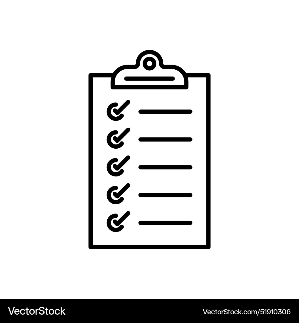 Checklist icon perfect for to-do lists and task Checklist icon perfect for to-do lists and task vector image