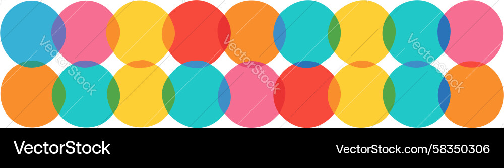 Colorful Rounded Stripe Pattern Vector Image