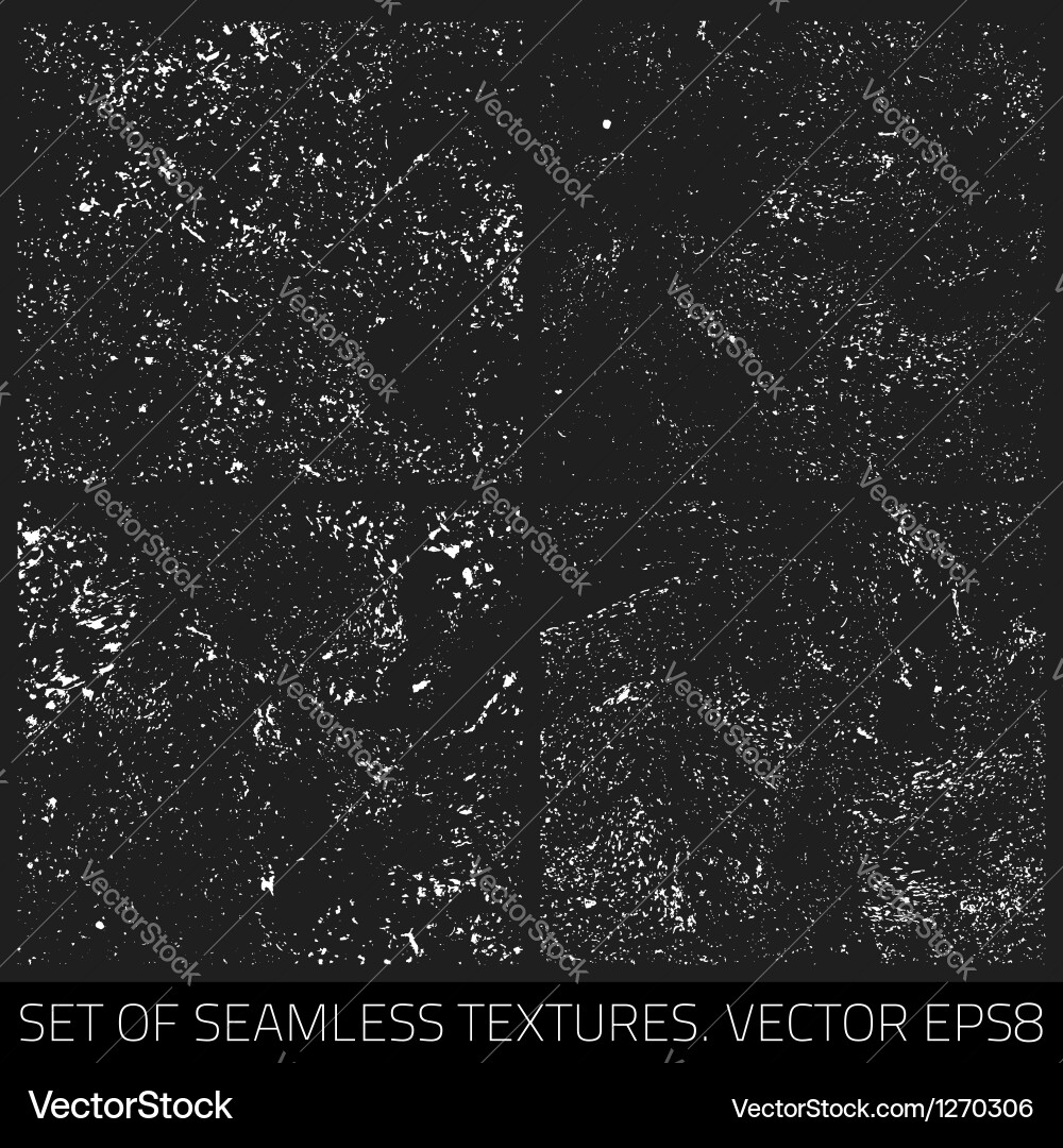 Dark Seamless Texture Collection vector image