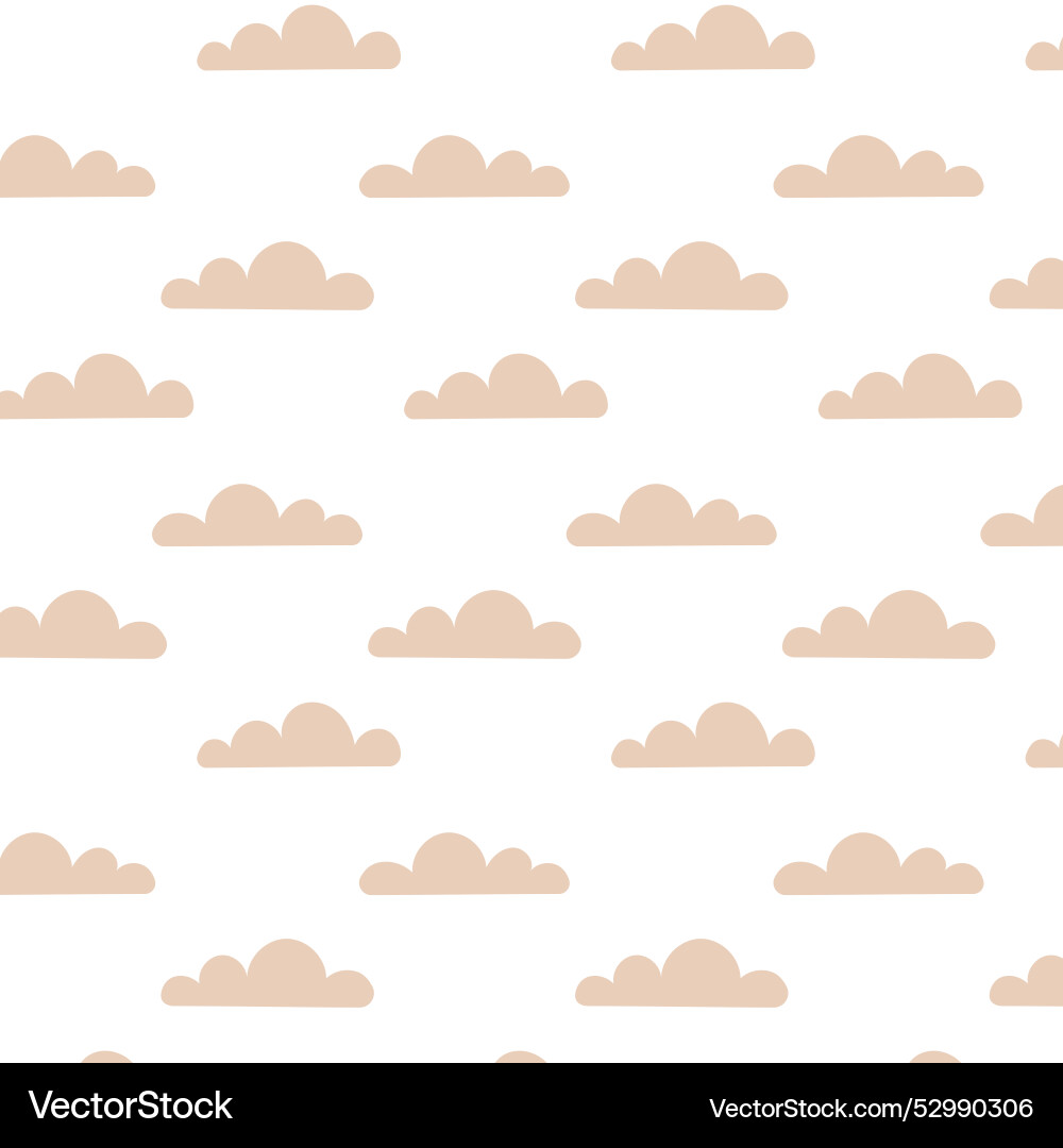 Delicate pattern with clouds on white background Delicate pattern with clouds on white background vector image