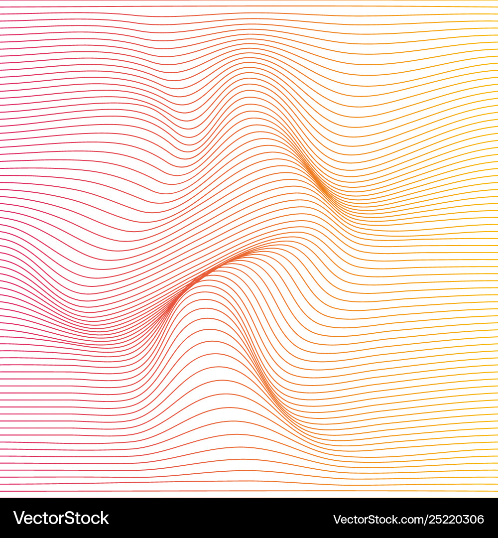 Dynamic Color Ripple Background vector image