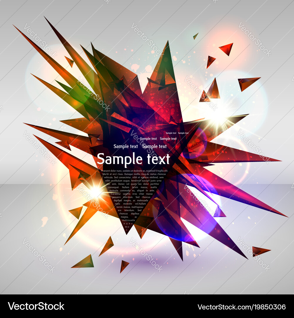 Dynamic Geometric Abstract Background Vector Image