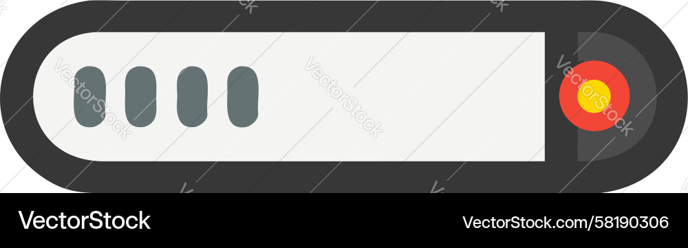 Interactive Button Control Device Vector Image