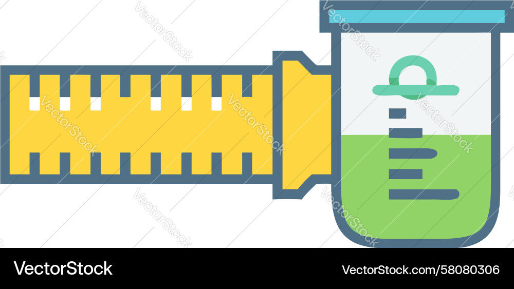 Lab Measurement & Precision Icon Vector Image
