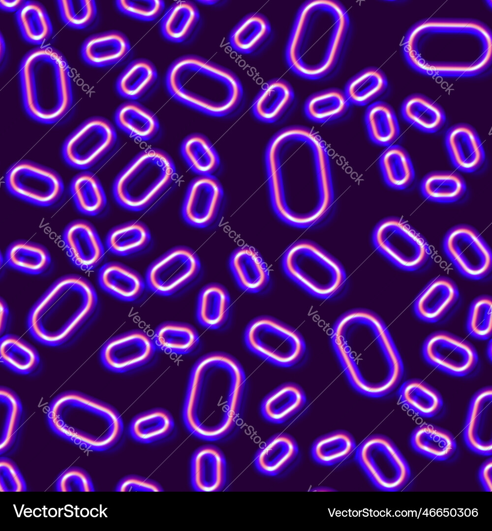 Neon seamless pattern with 80s style shapes Neon seamless pattern with 80s style shapes vector image
