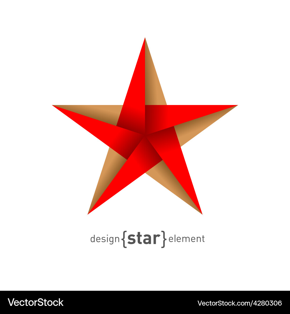 Paper Origami Star Royalty Free Vector Image - VectorStock