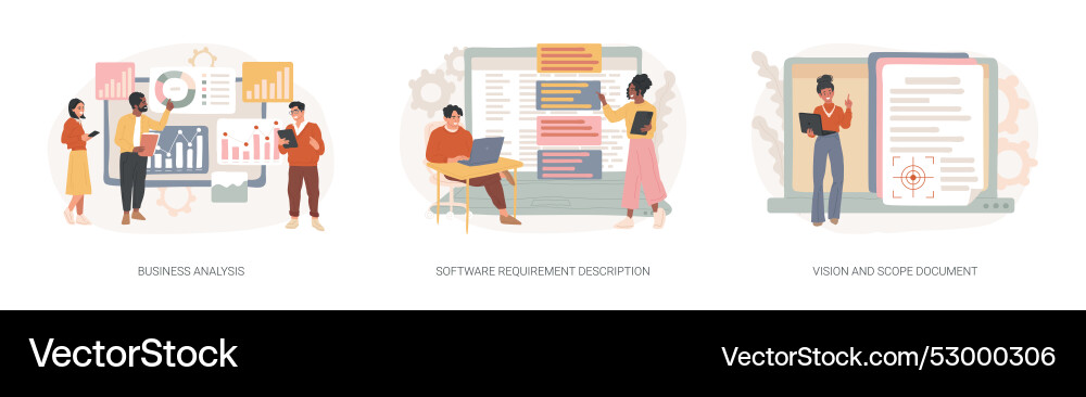 Project development specifications isolated Project development specifications isolated vector image