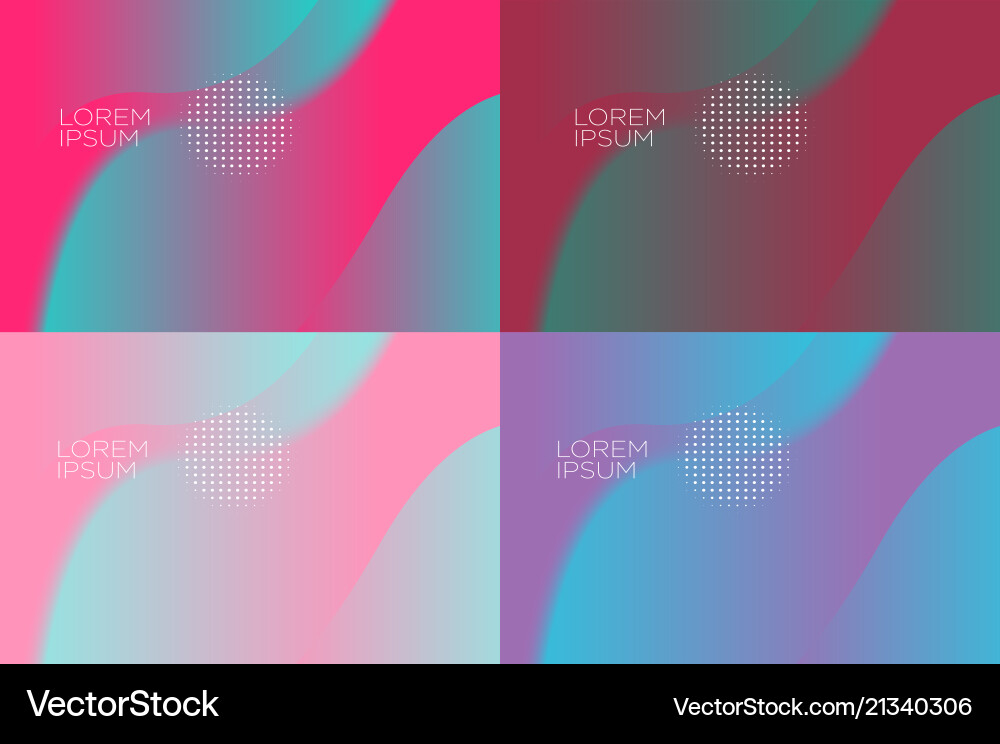 Smooth abstract colorful backgrounds set - eps10 Smooth abstract colorful backgrounds set - eps10 vector image
