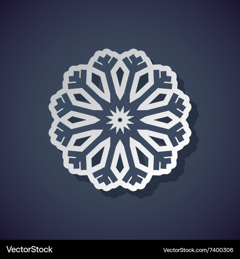 Snowflake concept design vector image