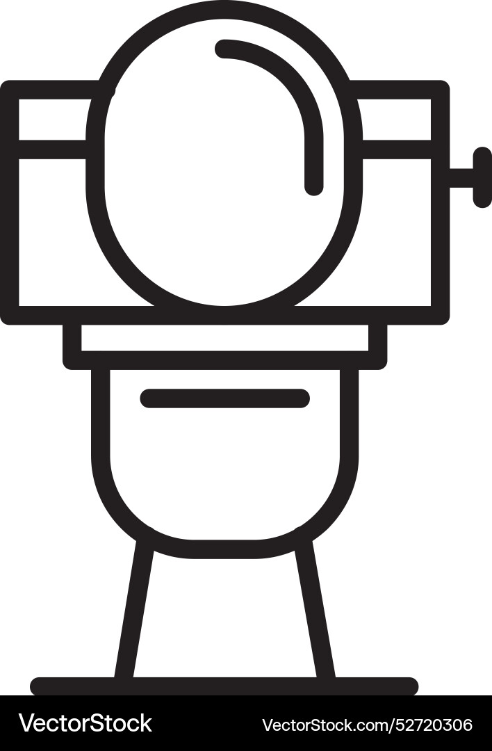 Wc line icon design Vector Image