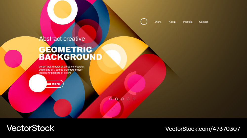 Abstract Tech Circles Background vector image