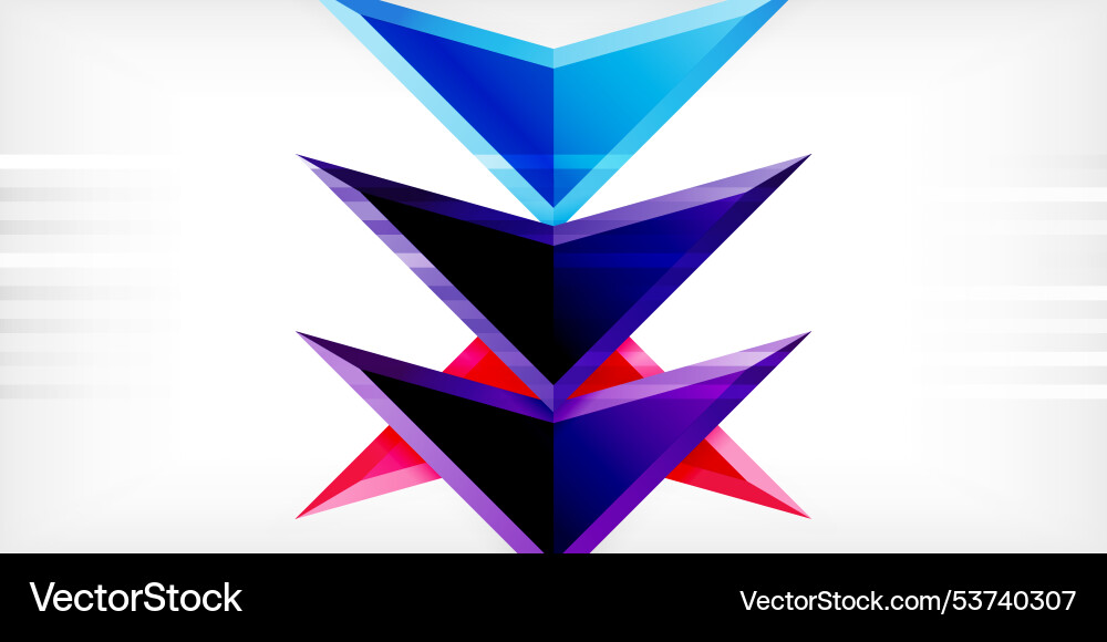 Arrows with 3d effect abstract background Arrows with 3d effect abstract background Vector Image