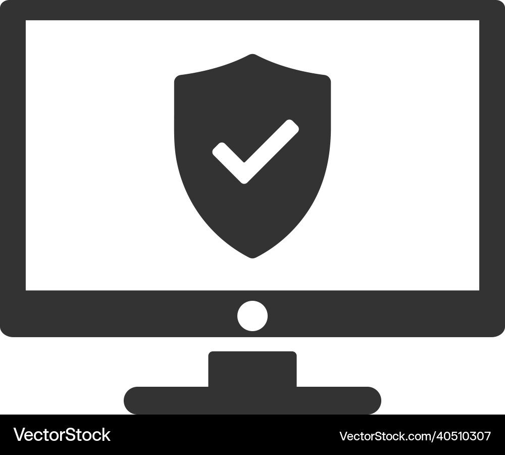 Computer Security Icons vector image