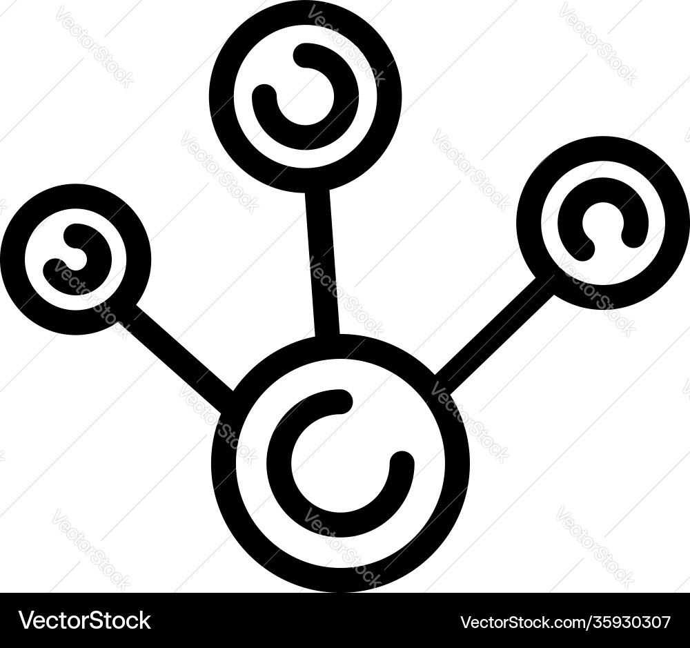 Customer data circle scheme icon outline style Customer data circle scheme icon outline style Vector Image