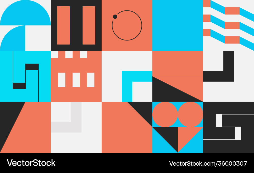 Deconstructed abstract pattern design Deconstructed abstract pattern design vector image