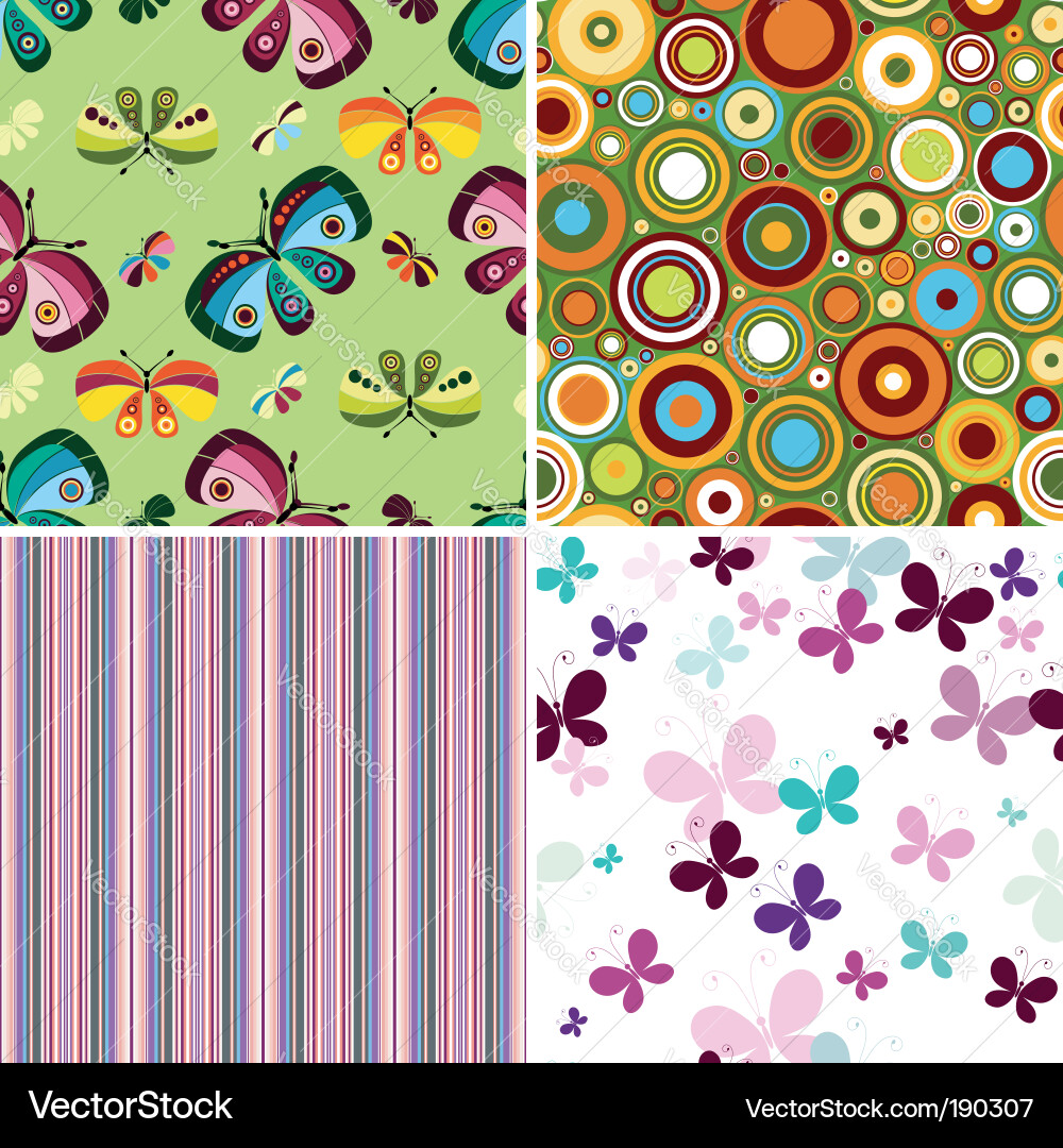 Geometric Pattern Collection Vector Image