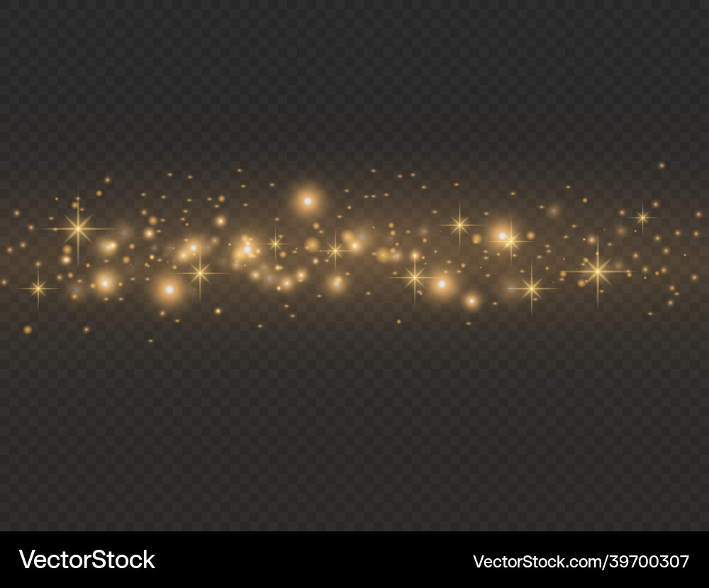Golden Sparkle Magie Dust Vektorbild