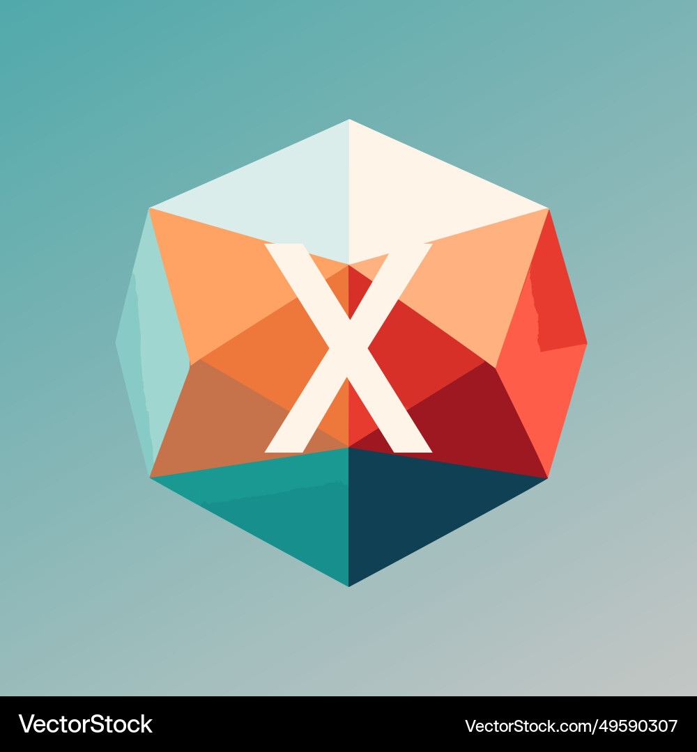 Virtual reality software filled gradient initial Virtual reality software filled gradient initial vector image