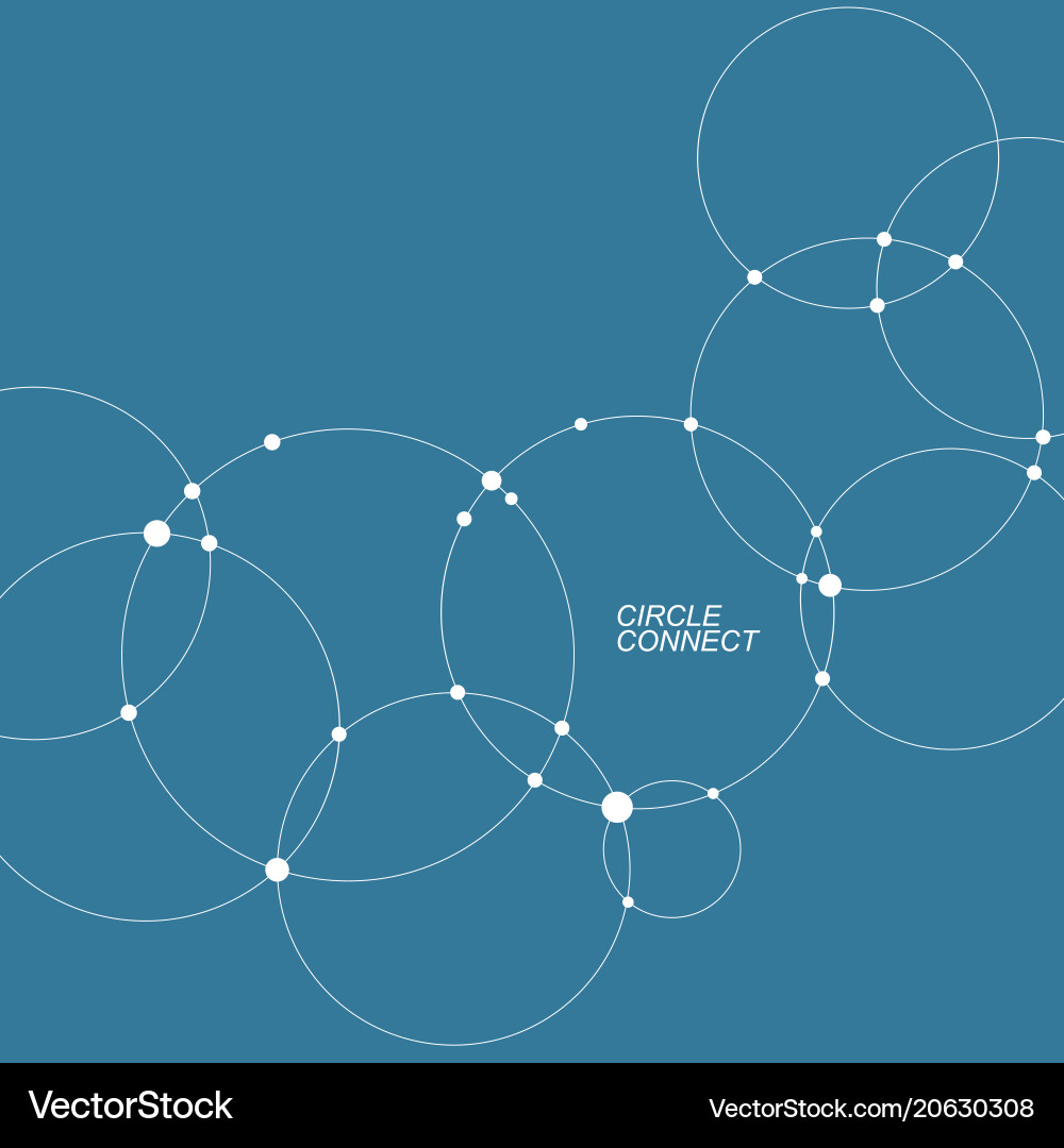 Abstract background with overlapping circles Abstract background with overlapping circles Vector Image