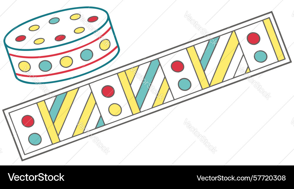 Children building blocks tower with random vector image