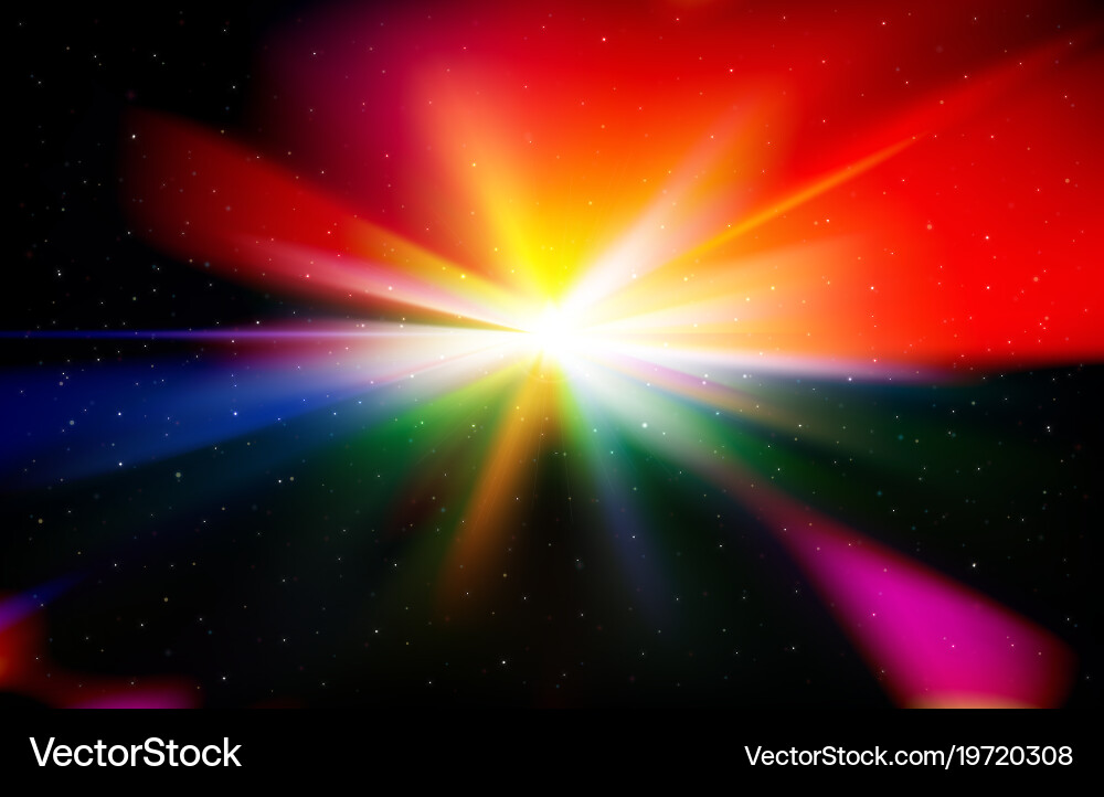 Dynamic Space Explosion vector image