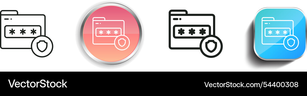Folder icon thin linear regular and button style Vector Image
